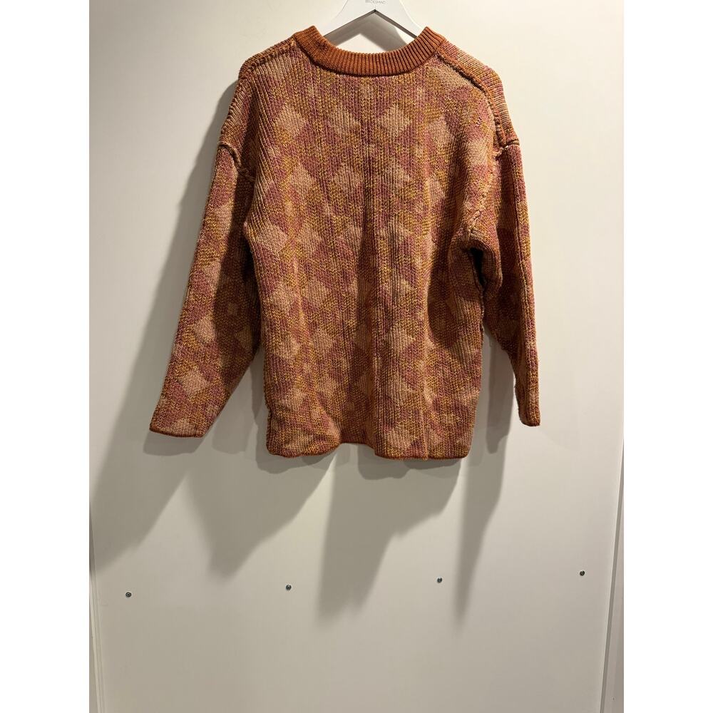 Free People FP Beach Sweater Small Chunky Knit Boho Oversized Pullover - Picture 2 of 3